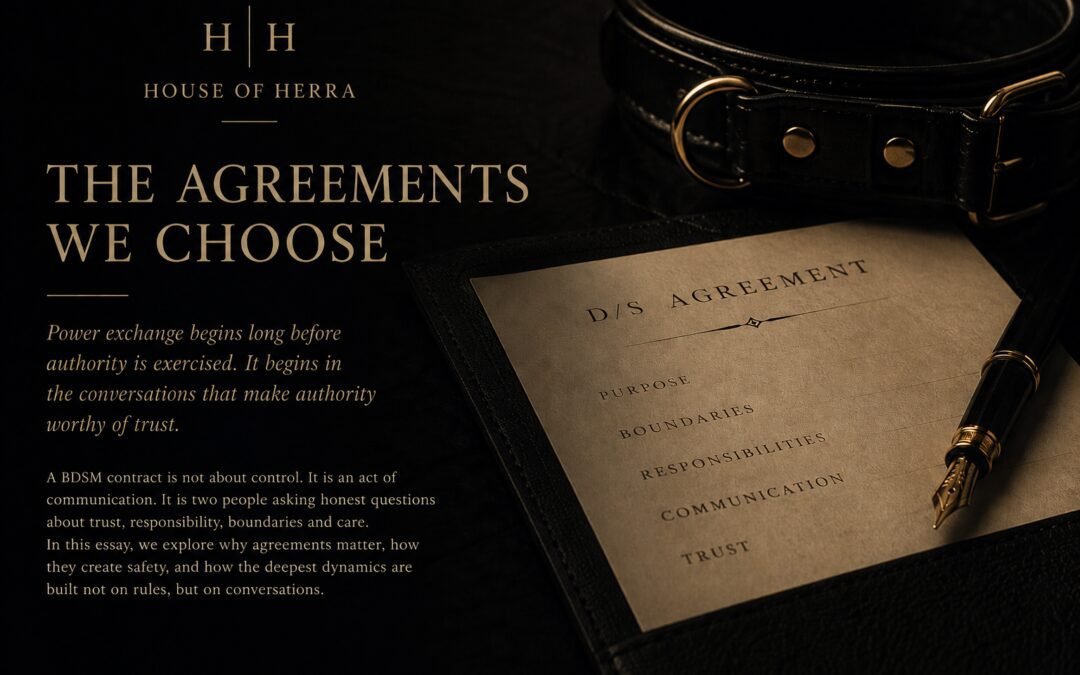 The Agreements We Choose