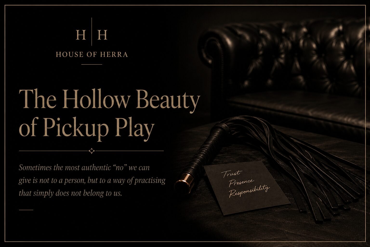 The Hollow Beauty of Pickup Play