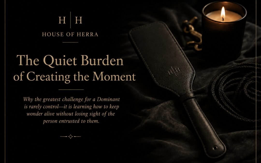 The Quiet Burden of Creating the Moment