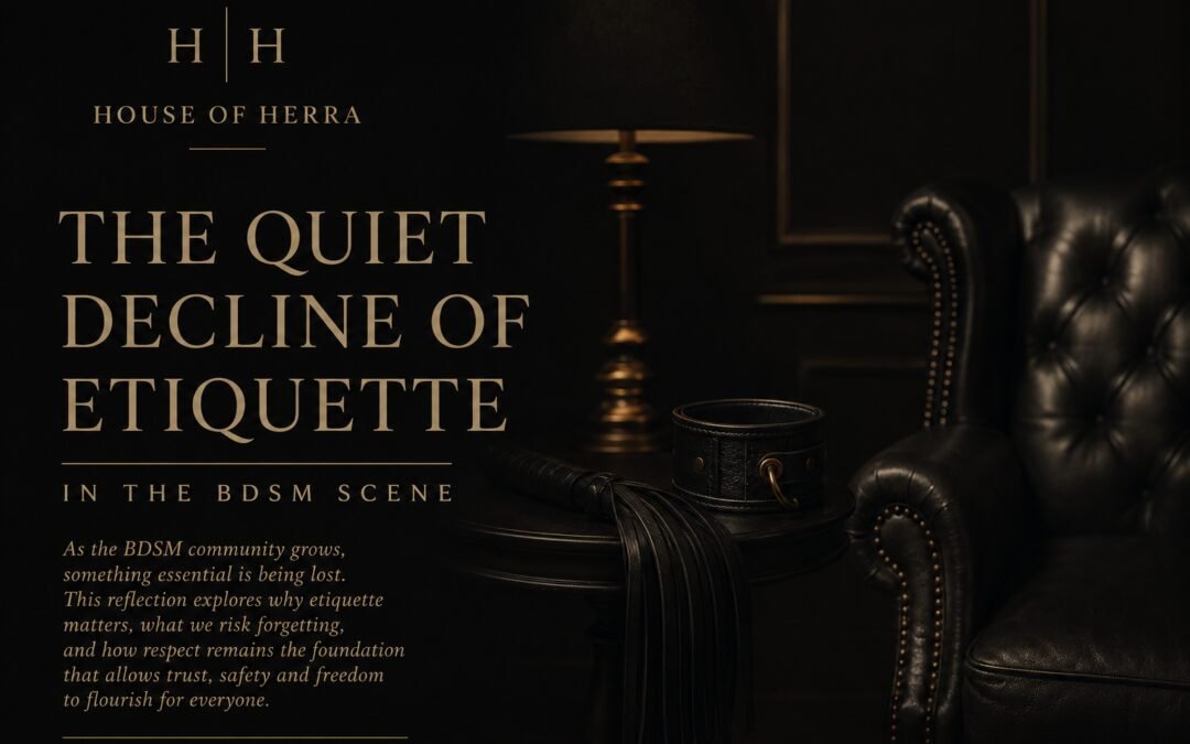 The Quiet Decline of Etiquette in the BDSM Scene