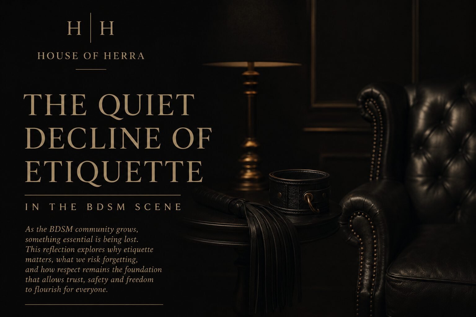 The Quiet Decline of Etiquette in the BDSM Scene