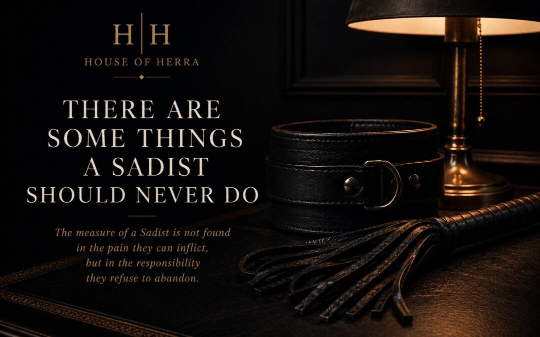 There Are Some Things a Sadist Should Never Do