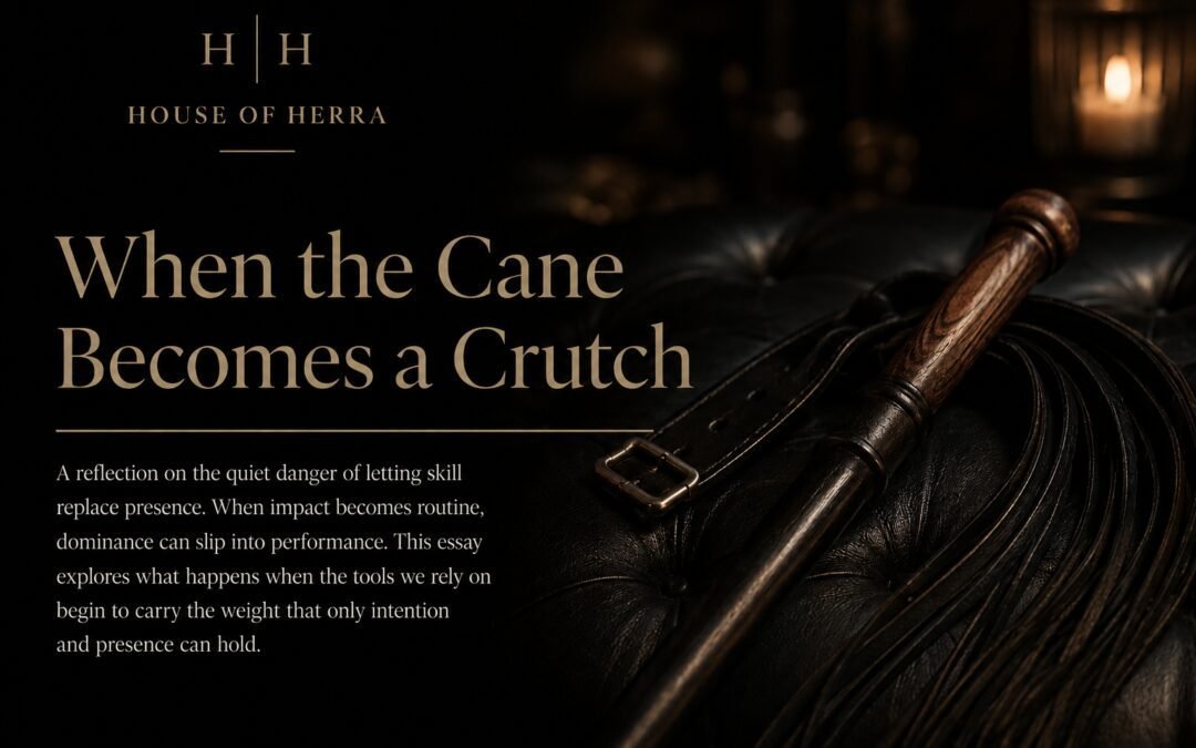 When the Cane Becomes a Crutch
